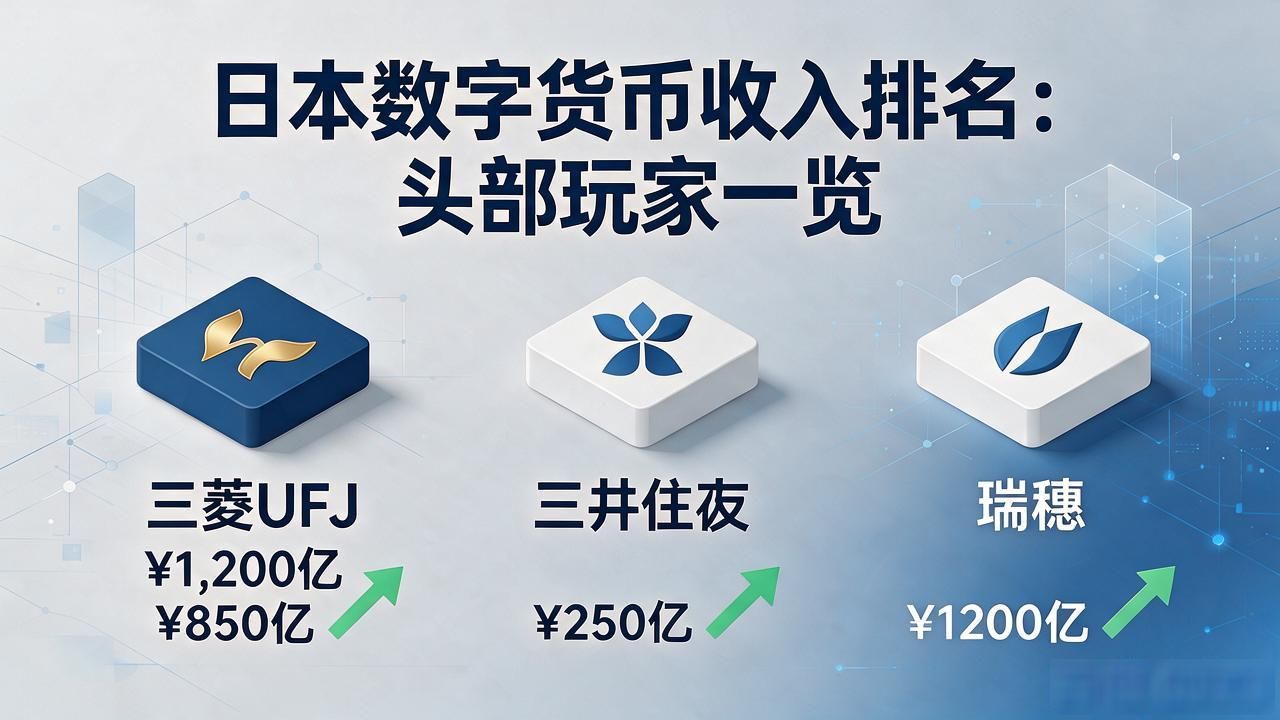 日本数字货币收入排名：头部玩家一览
