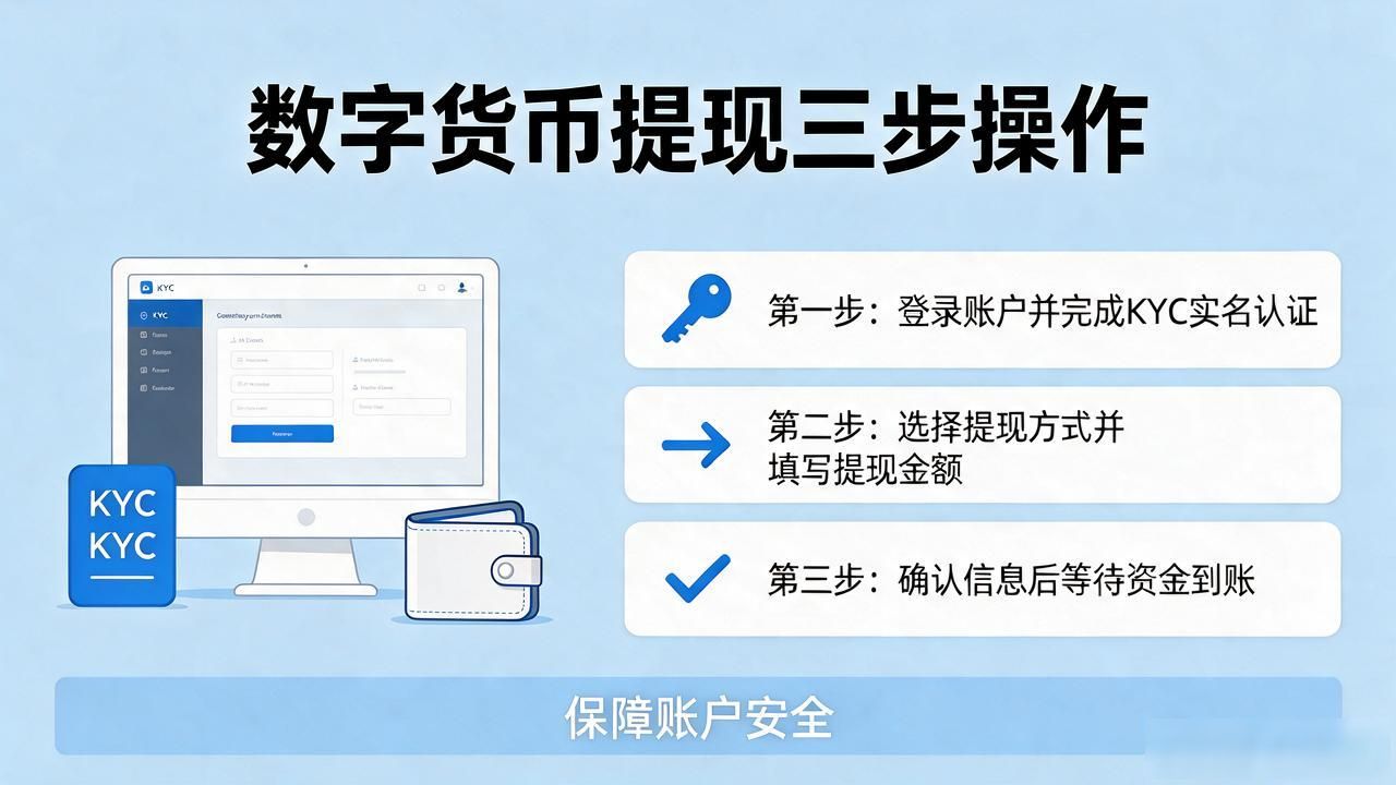 数字货币怎么提现？三步操作轻松到账