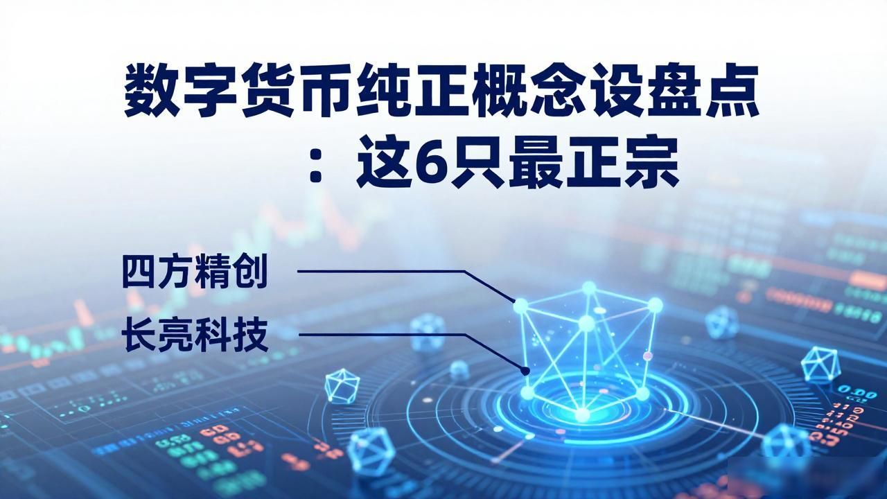 数字货币纯正概念股盘点：这6只最正宗