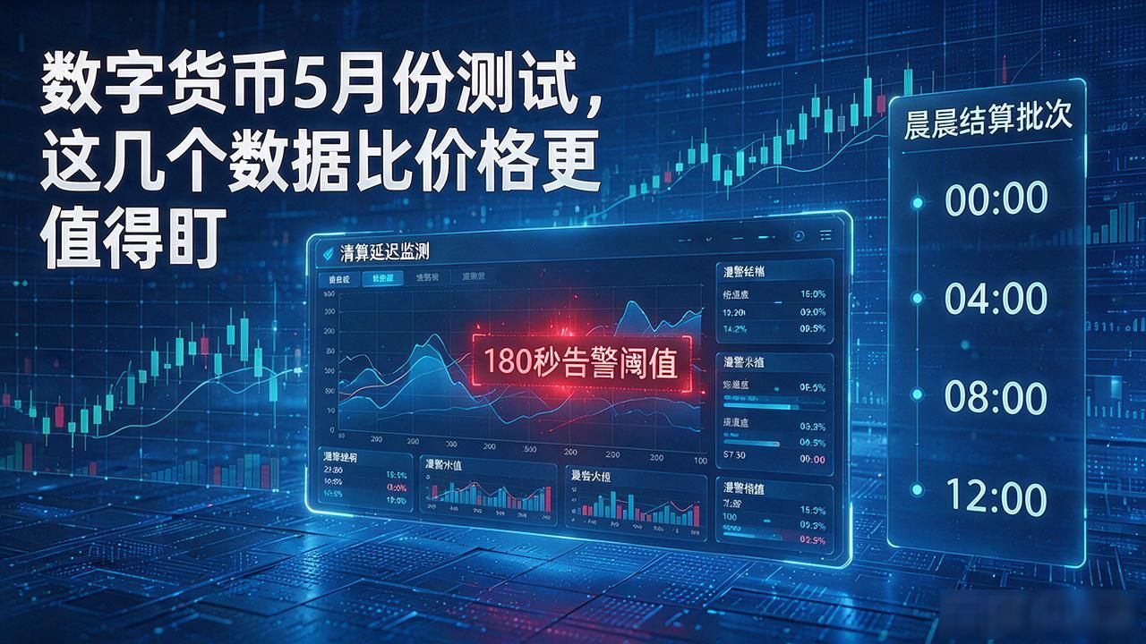 数字货币5月份测试，这几个数据比价格更值得盯