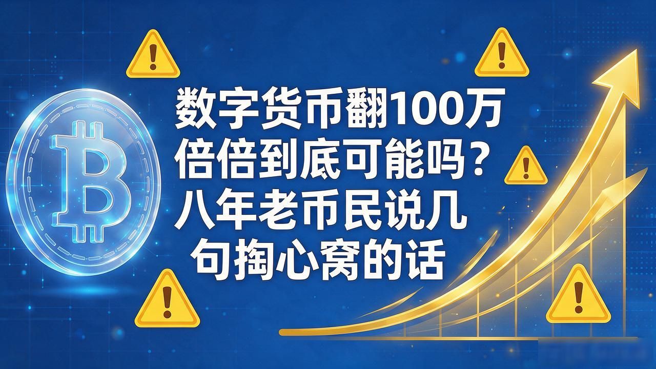 数字货币翻100万倍到底可能吗？八年老币民说几句掏心窝的话