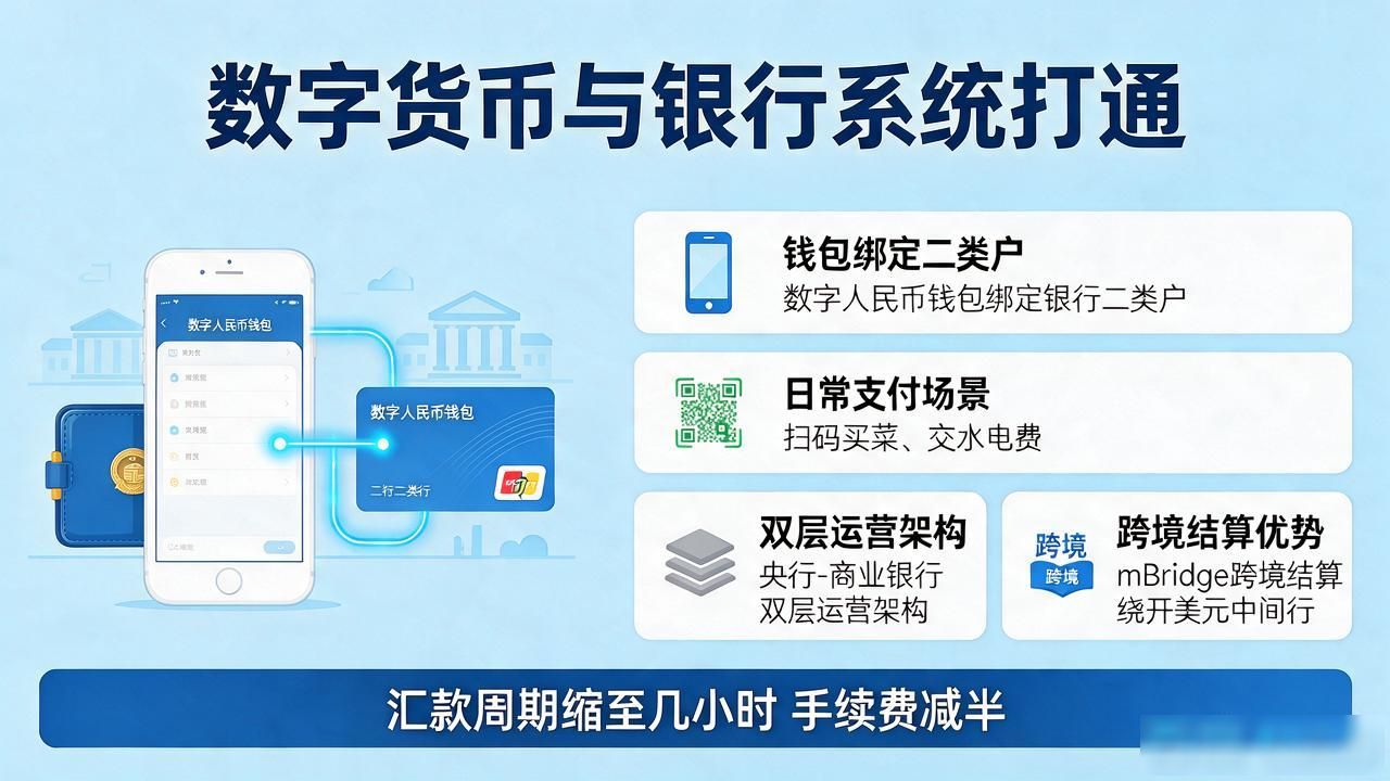 数字货币怎么跟银行系统打通？无缝对接概念大白话讲明白