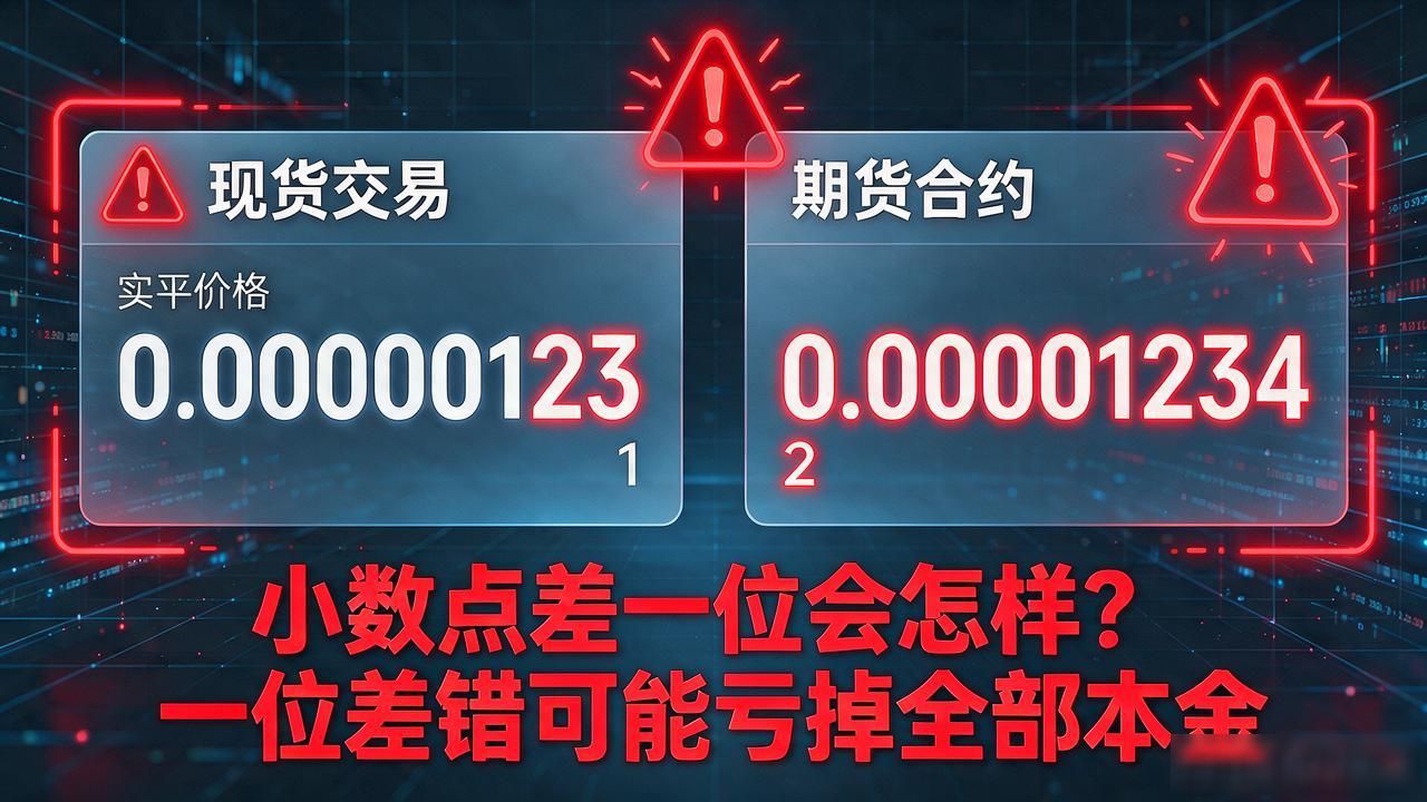 数字货币中的小数点差一位会怎样？一位差错可能亏掉全部本金