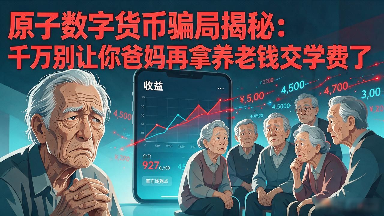 原子数字货币骗局揭秘：千万别让你爸妈再拿养老钱交学费了
