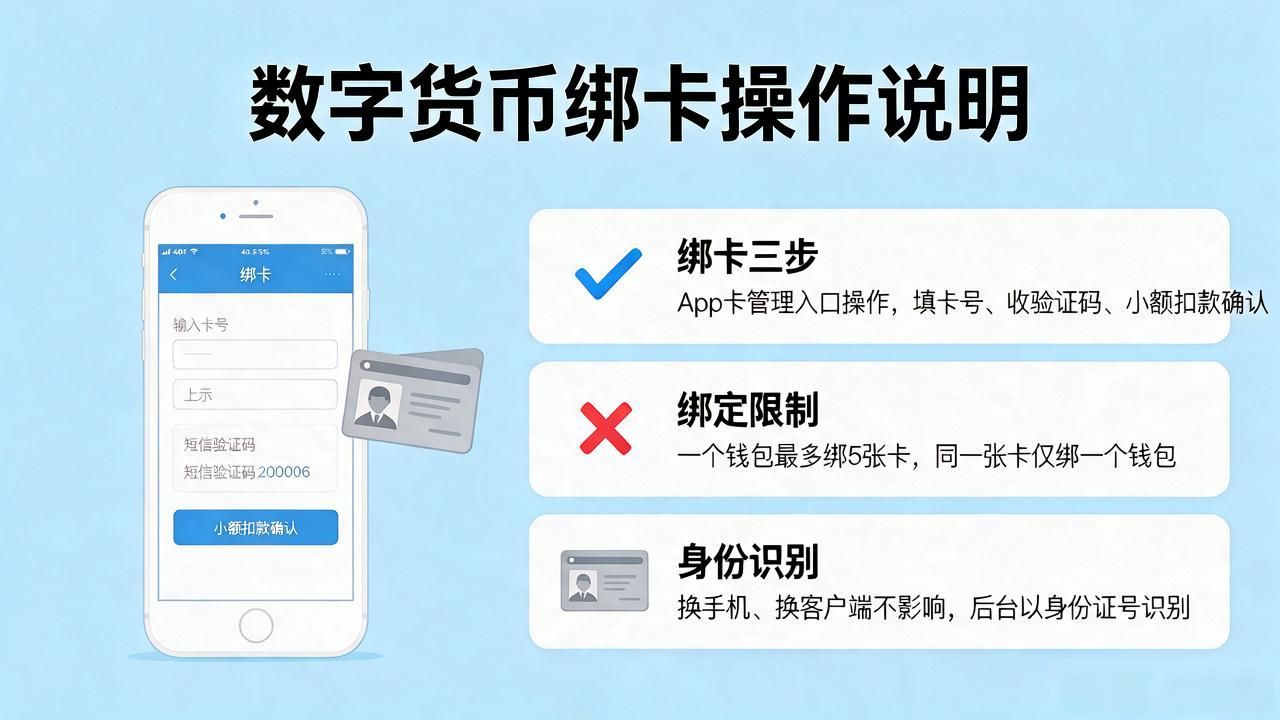 数字货币一定要银行卡号吗？绑卡、开钱包、转账到账全给你说明白