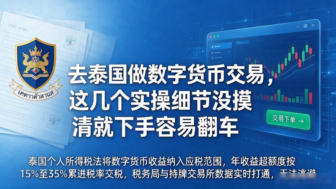 去泰国做数字货币交易，这几个实操细节没摸清就下手容易翻车
