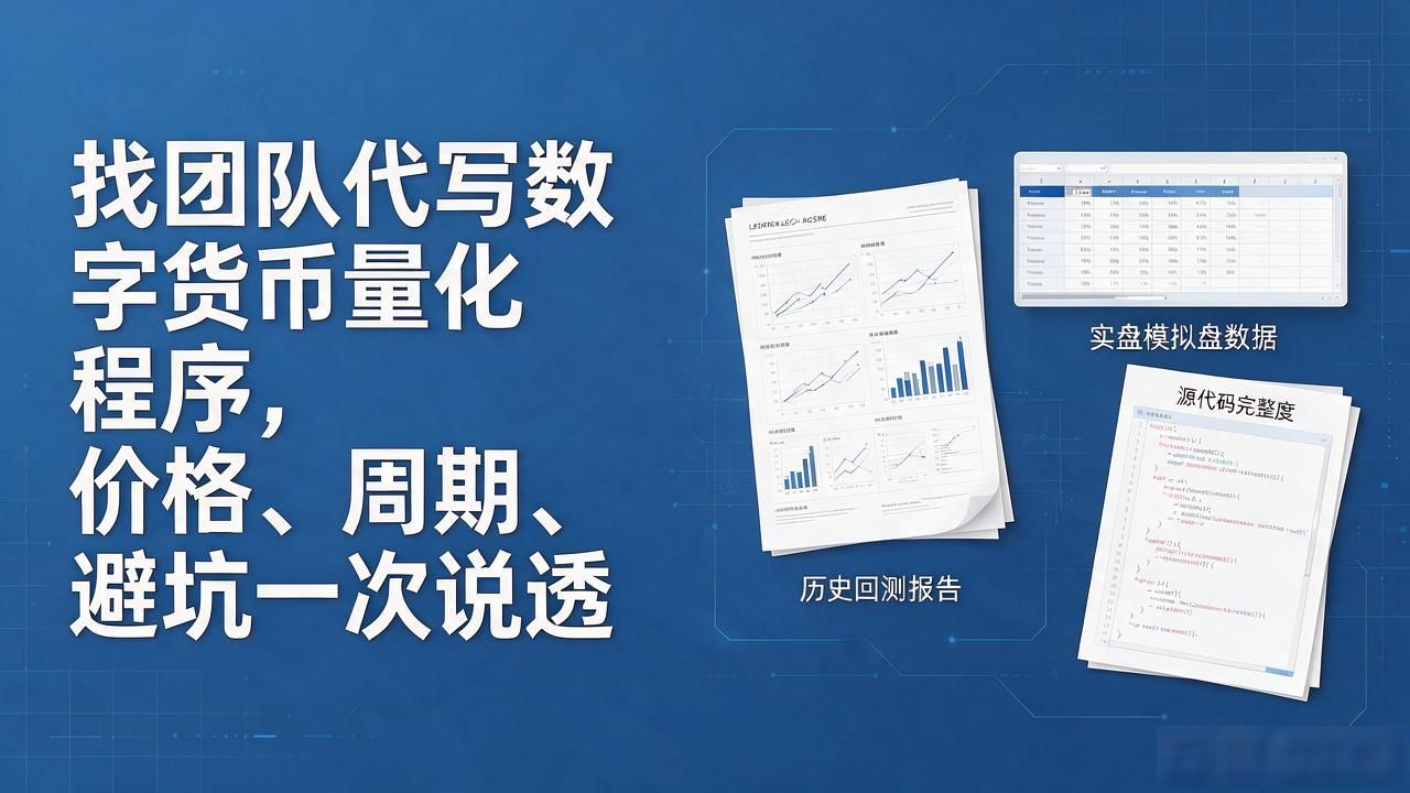 找团队代写数字货币量化程序，价格、周期、避坑一次说透