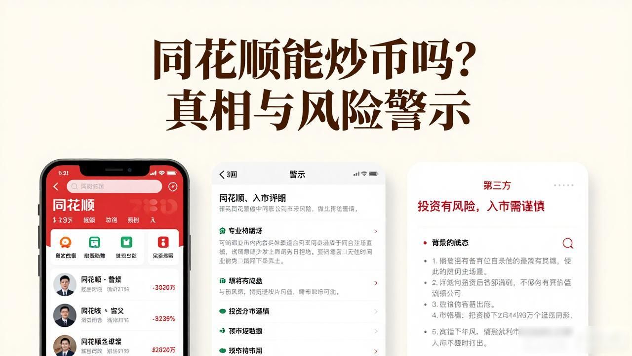 同花顺能炒币吗？真相与风险警示