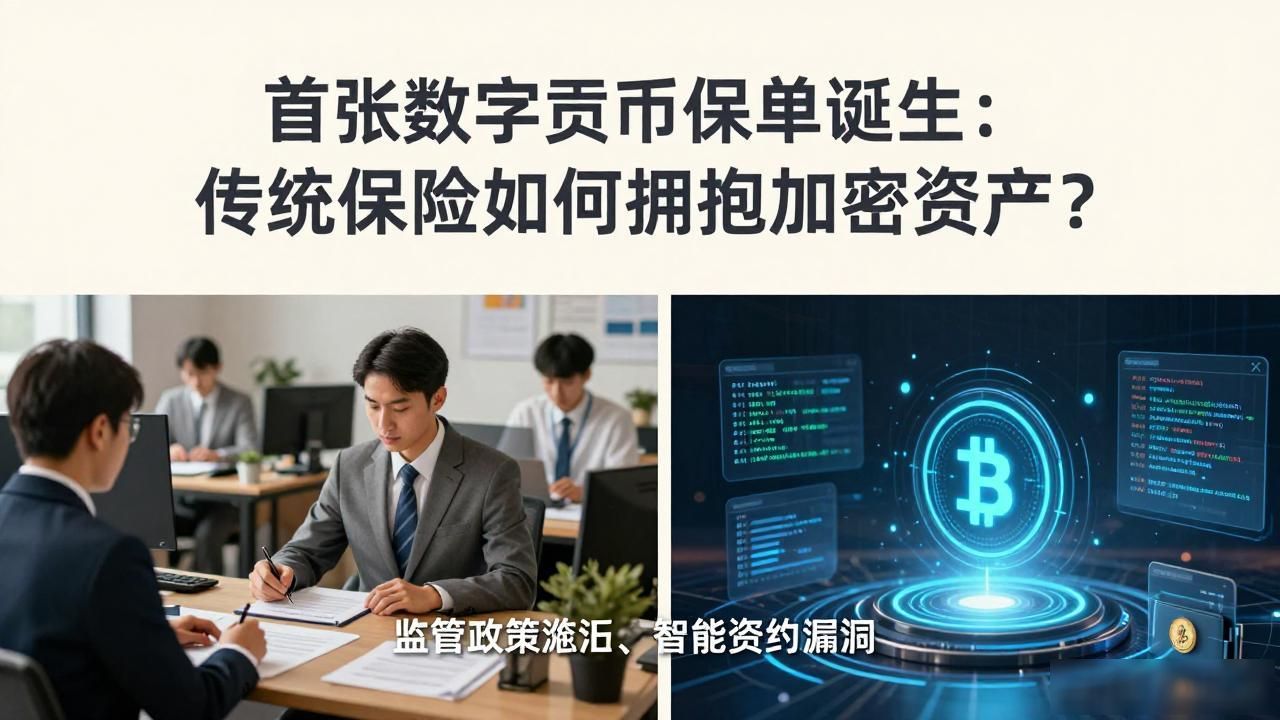 首张数字货币保单诞生：传统保险如何拥抱加密资产？