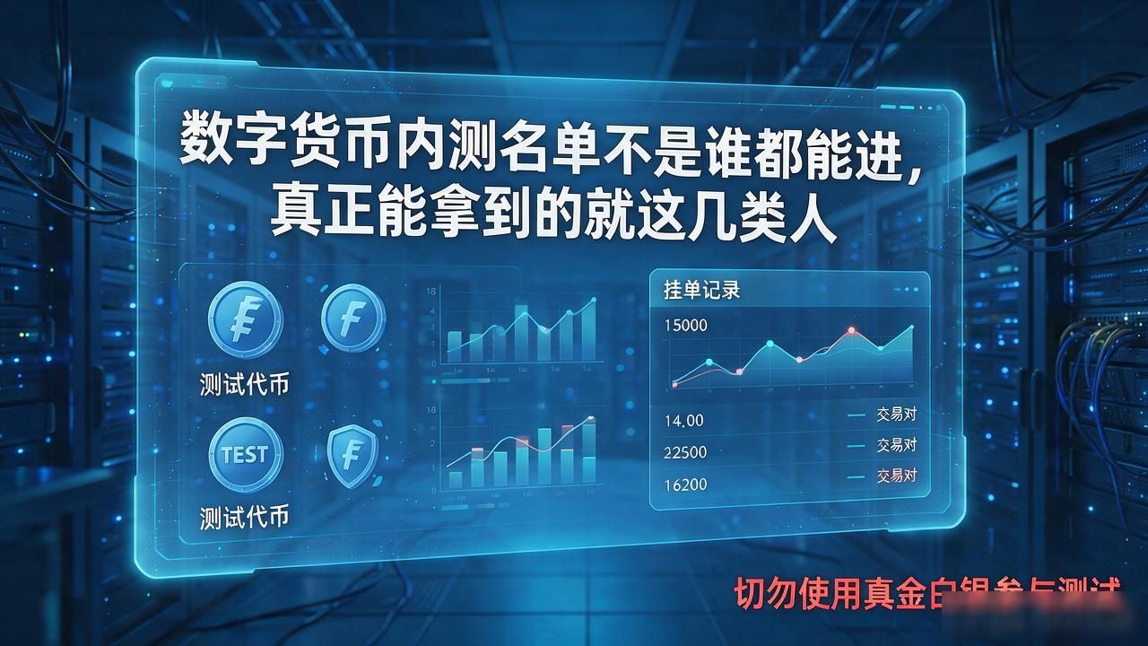 数字货币内测名单不是谁都能进，真正能拿到的就这几类人