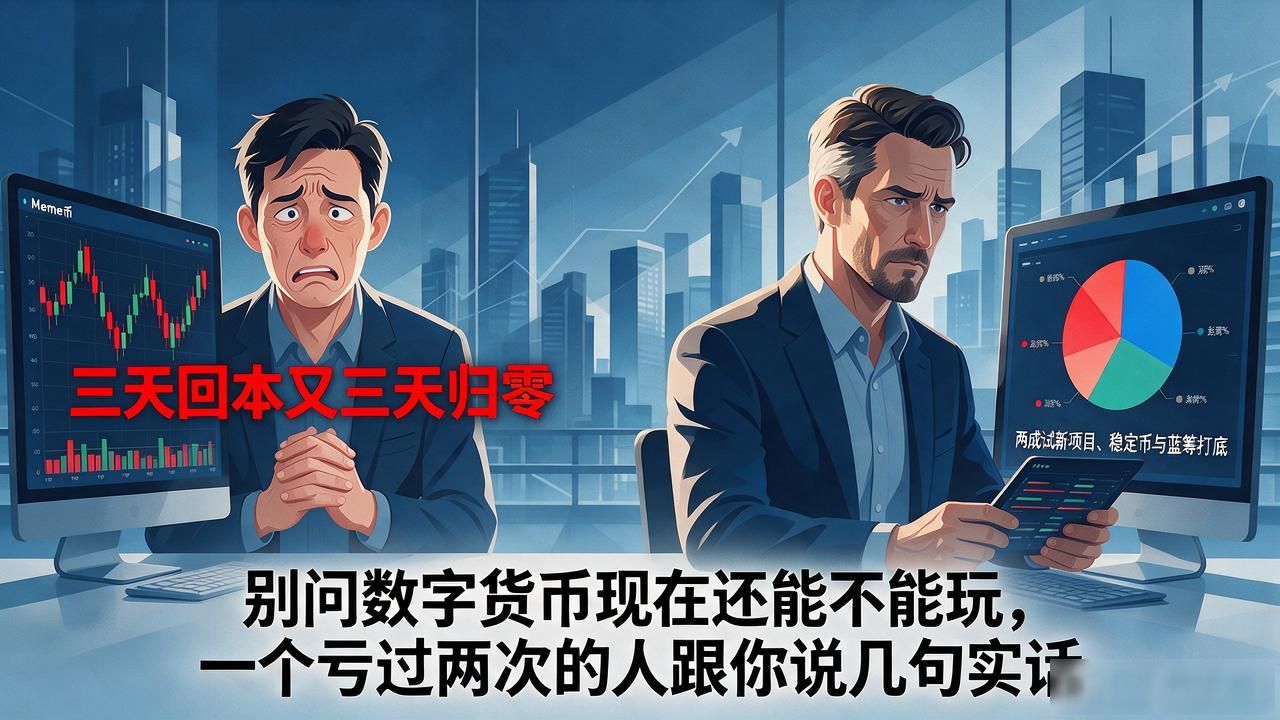 别问数字货币现在还能不能玩，一个亏过两次的人跟你说几句实话