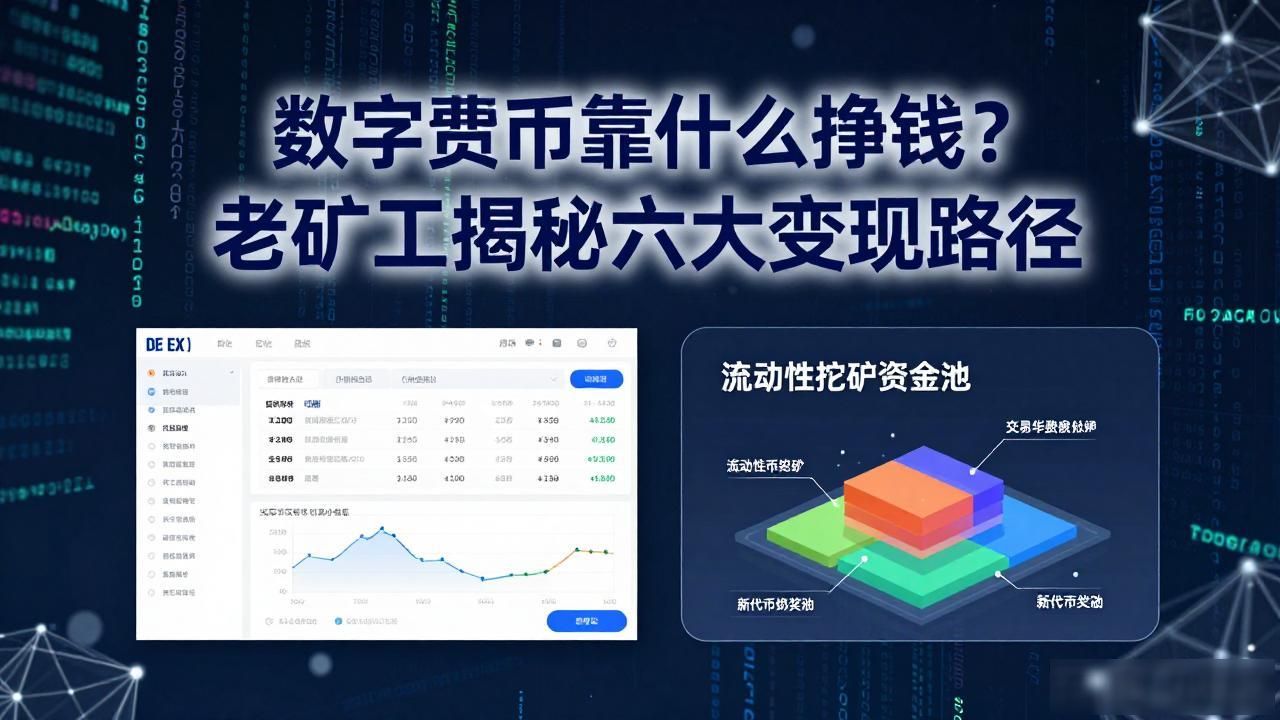 数字货币靠什么挣钱？老矿工揭秘六大变现路径
