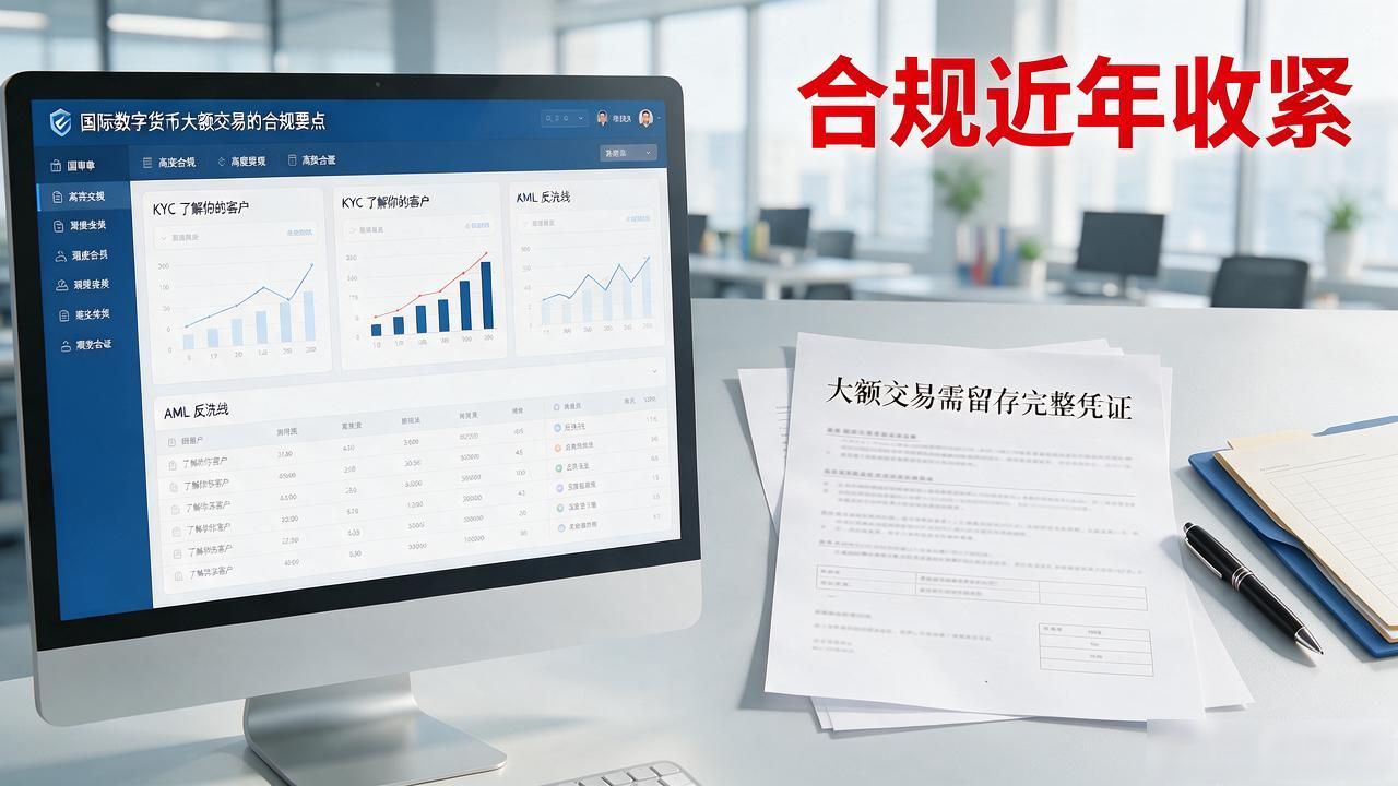 国际数字货币大额交易怎么操作？选平台、走流程、控风险
